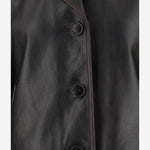 Giacca in pelle effetto invecchiato 838397 XNBAZ1080 GUCCI 