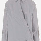 CAMICIA IN COTONE CON MOTIVO A RIGHE FS8318 AVJXF1UKD FENDI 