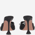 Sandali Eleonora in seta ELEONORASLIPPER 95BLACK AMINA MUADDI 