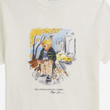 T-SHIRT IN COTONE CON STAMPA POLO BEAR 323979493 001 POLO RALPH LAUREN KIDS 