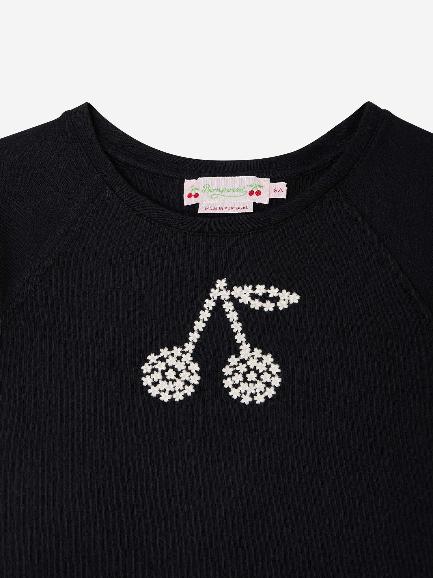 T-SHIRT ASMAE  IN COTONE CON RICAMO LOGO S06GTSK00006 199A BONPOINT KIDS 