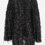 T-SHIRT A MANICHE LUNGHE CON MOTIVO PAILLETTES T004 PESQBLACK NICCOLO PASQUALETTI 