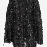 T-SHIRT A MANICHE LUNGHE CON MOTIVO PAILLETTES T004 PESQBLACK NICCOLO PASQUALETTI 