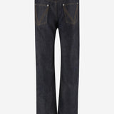 JEANS IN COTONE CON RISVOLTO 831607 V5SN04245 BOTTEGA VENETA 