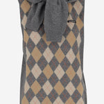 GILET IN COTONE STRETCH CON MOTIVO GEOMETRICO W24092KSV11 GREY HODAKOVA 
