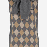 GILET IN COTONE STRETCH CON MOTIVO GEOMETRICO W24092KSV11 GREY HODAKOVA 