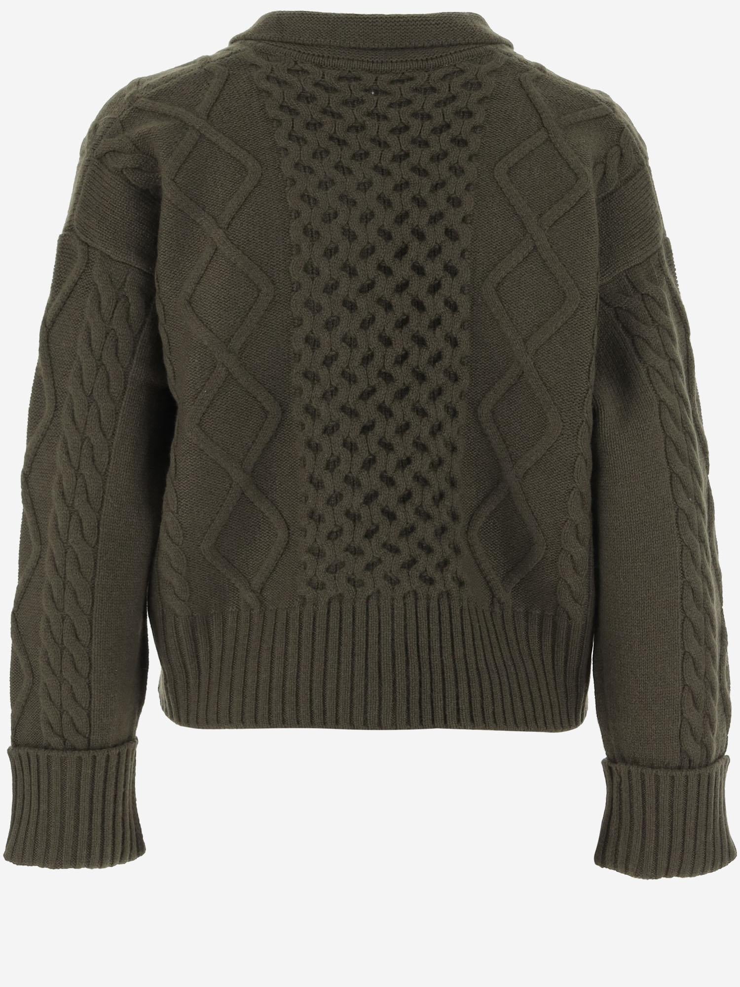 CARDIGAN IN CASHMERE CON MOTIVO TRECCIA KNCD24121 152 ARCH4 