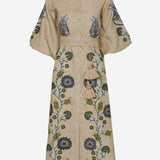 Abito Renee in lino con ricami floreali RENEECRU ECRU PHILIPPA 1970 