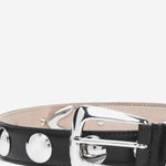 CINTURA IN PELLE CON BORCHIE 10014763 200 KHAITE 