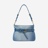 BORSA A SPALLA PICCOLA BELT BAG MINI IN DENIM 106177 A31GPJDQ PINKO 