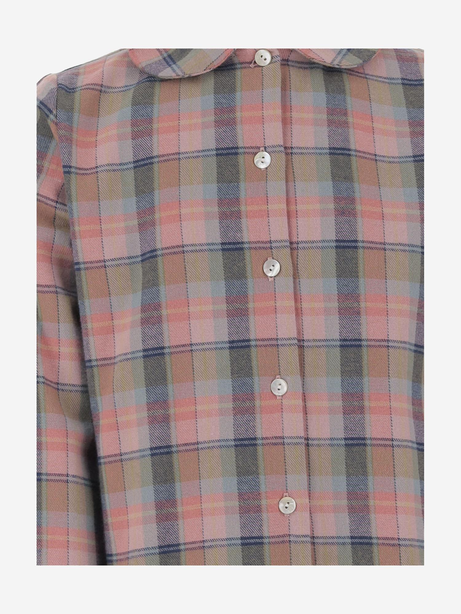 CAMICIA IN COTONE CON MOTIVO A QUADRI DIVA 12 NICOLETTA FANNA KIDS 