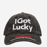CAPPELLO DA BASEBALL IN COTONE UE54CA160B BLACK VETEMENTS 