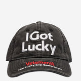 CAPPELLO DA BASEBALL IN COTONE UE54CA160B BLACK VETEMENTS 
