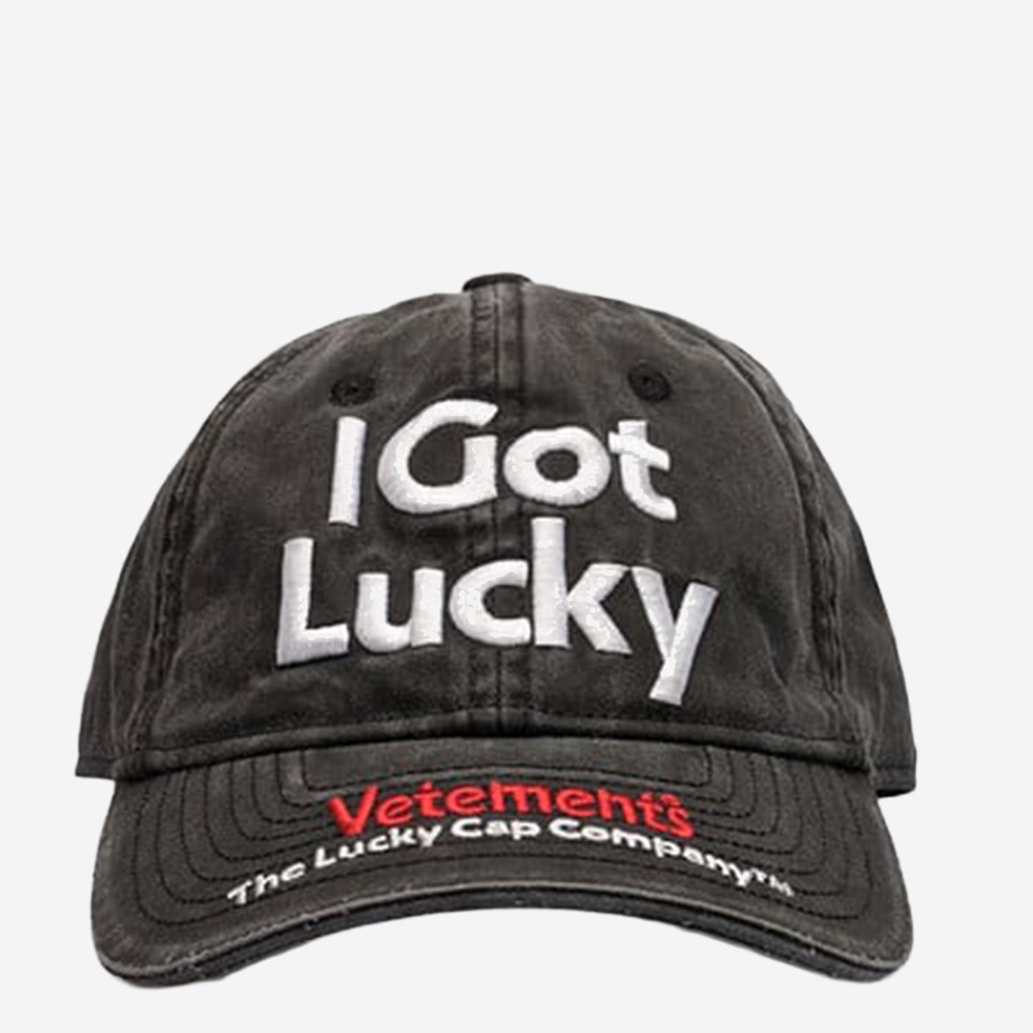 CAPPELLO DA BASEBALL IN COTONE UE54CA160B BLACK VETEMENTS 
