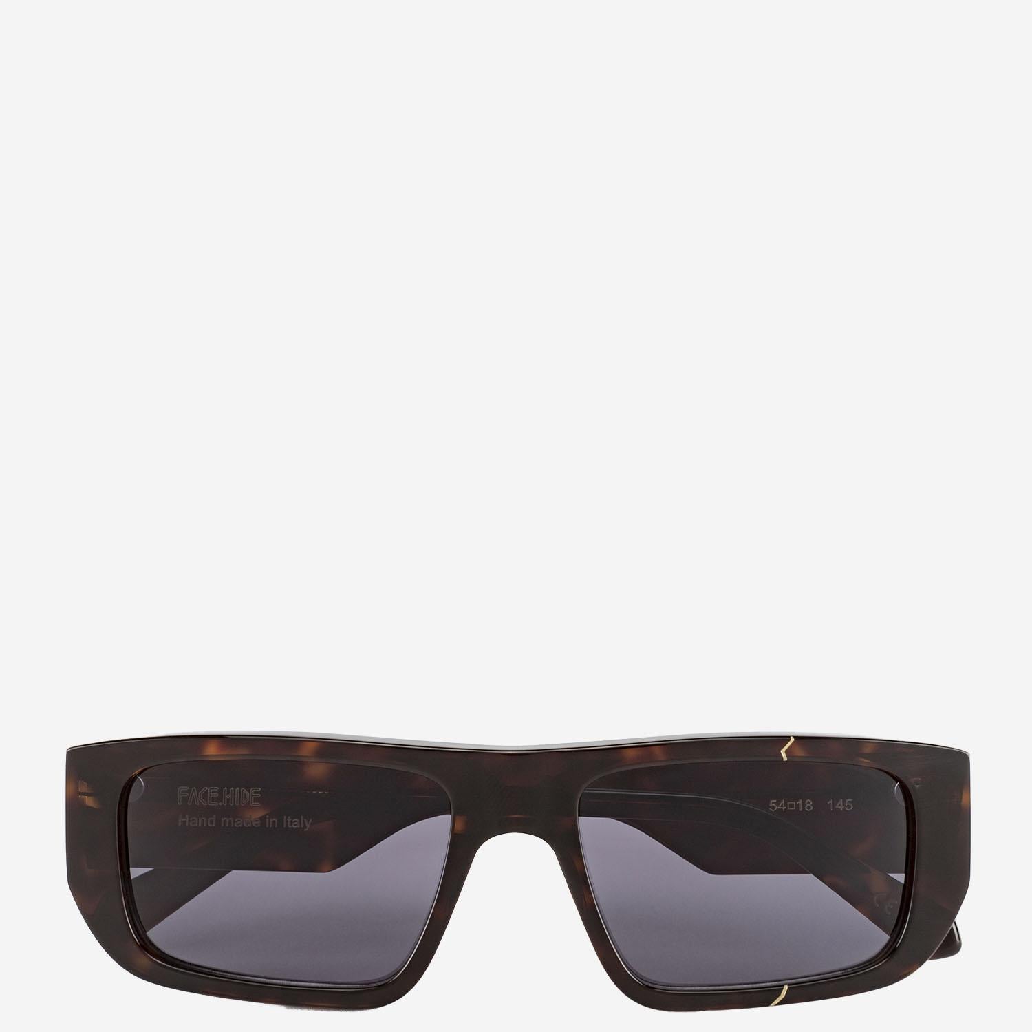 OCCHIALI DA SOLE VISION COSMO CON LOGO BROKENVSION HAVANASCURO FACE HIDE 