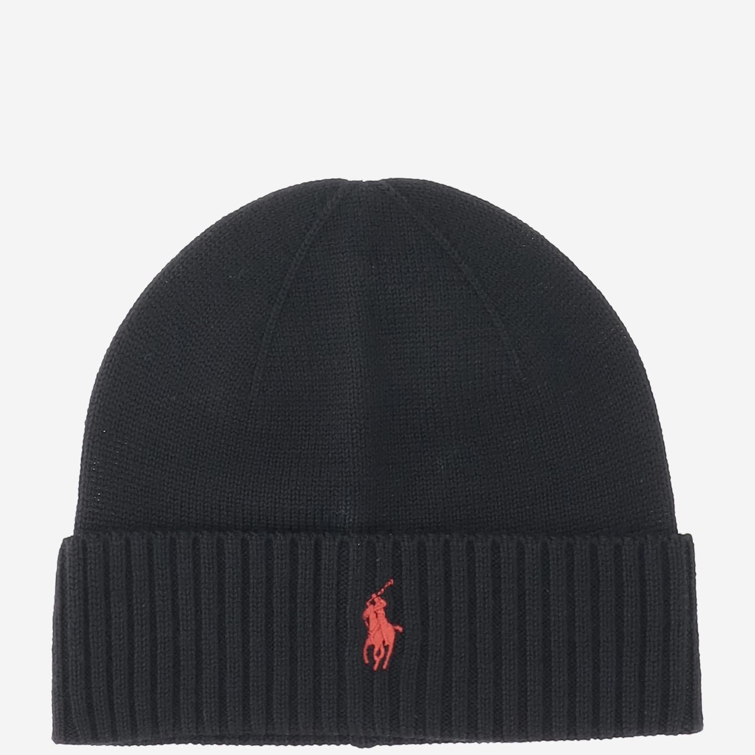 BEANIE IN LANA CON LOGO 710886137 001 POLO RALPH LAUREN 