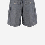 PANTALONCINI CARGO IN CHAMBRAY 18CMBE149A110065W D17 CP COMPANY 