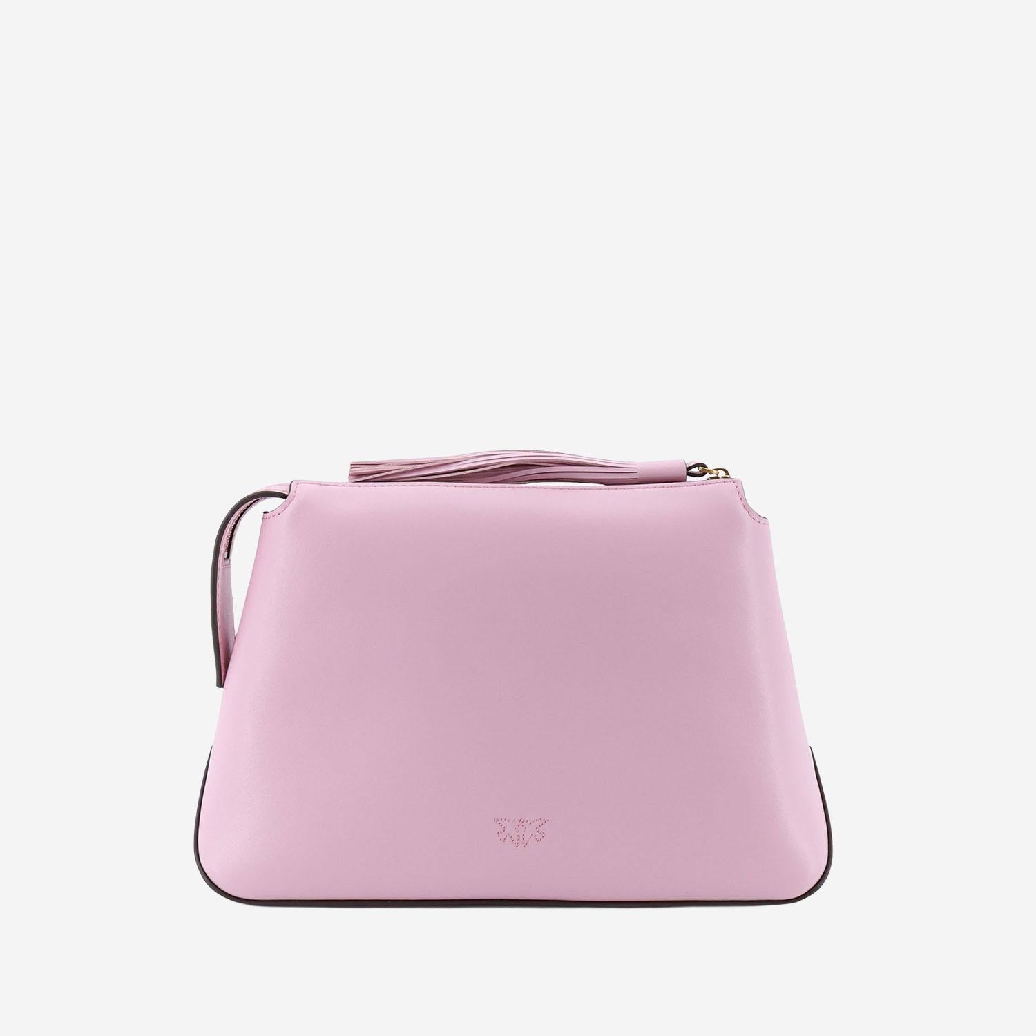 BEAUTY CASE IN PELLE CON LOGO 106376 A0QOP26Q PINKO 