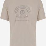 T-SHIRT IN VISCOSA CON STAMPA LOGO GM003034 TE19977F0017 GIORGIO ARMANI 