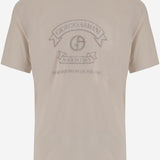 T-SHIRT IN VISCOSA CON STAMPA LOGO GM003034 TE19977F0017 GIORGIO ARMANI 