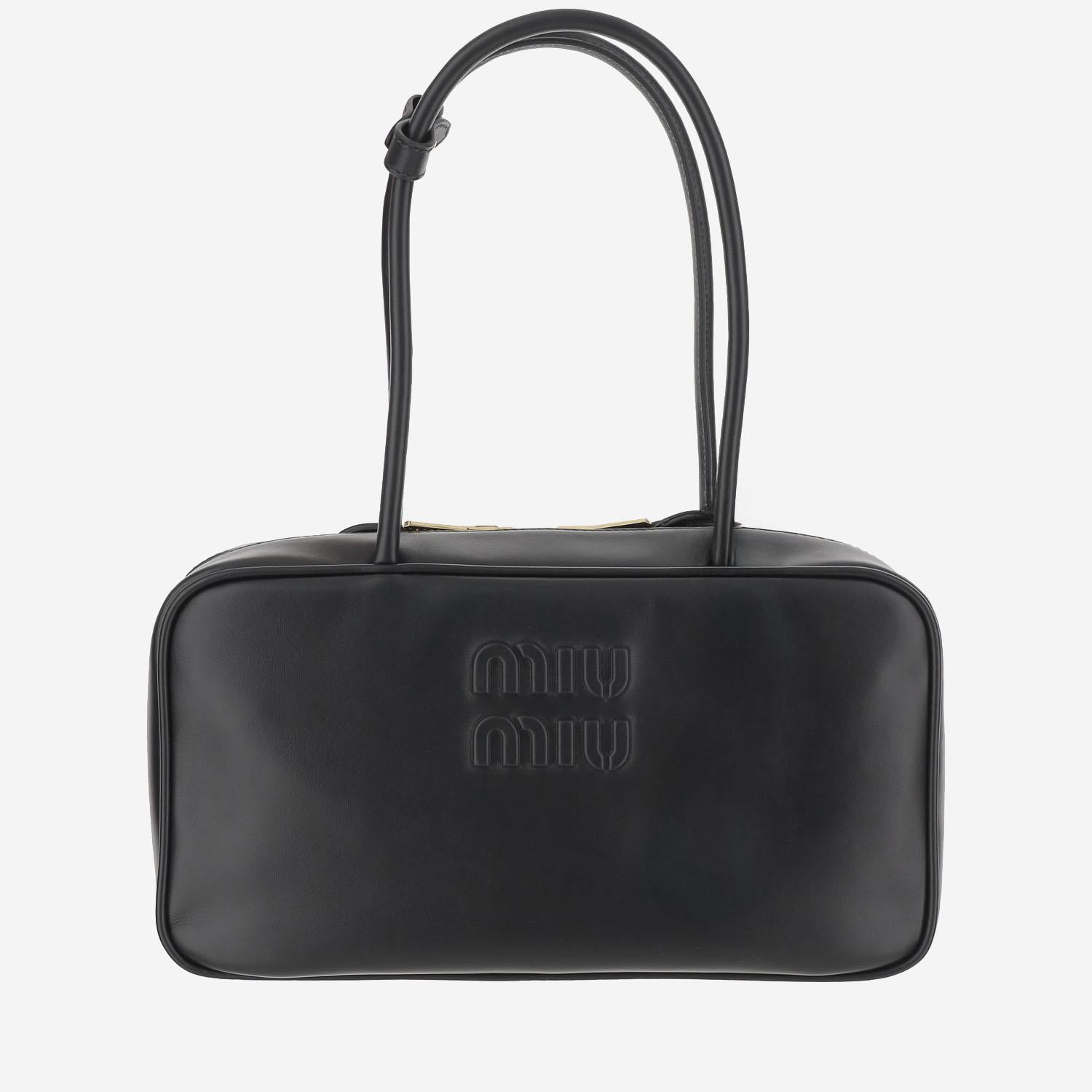 BORSA BEAU IN PELLE 5BB117 2CRWF0002 MIU MIU 
