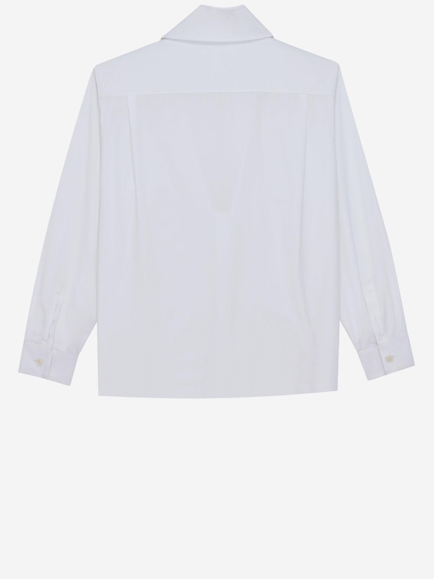 CAMICIA LAVALLIÈRE IN POPELINE DI COTONE 870726 Y1H489000 SAINT LAURENT 