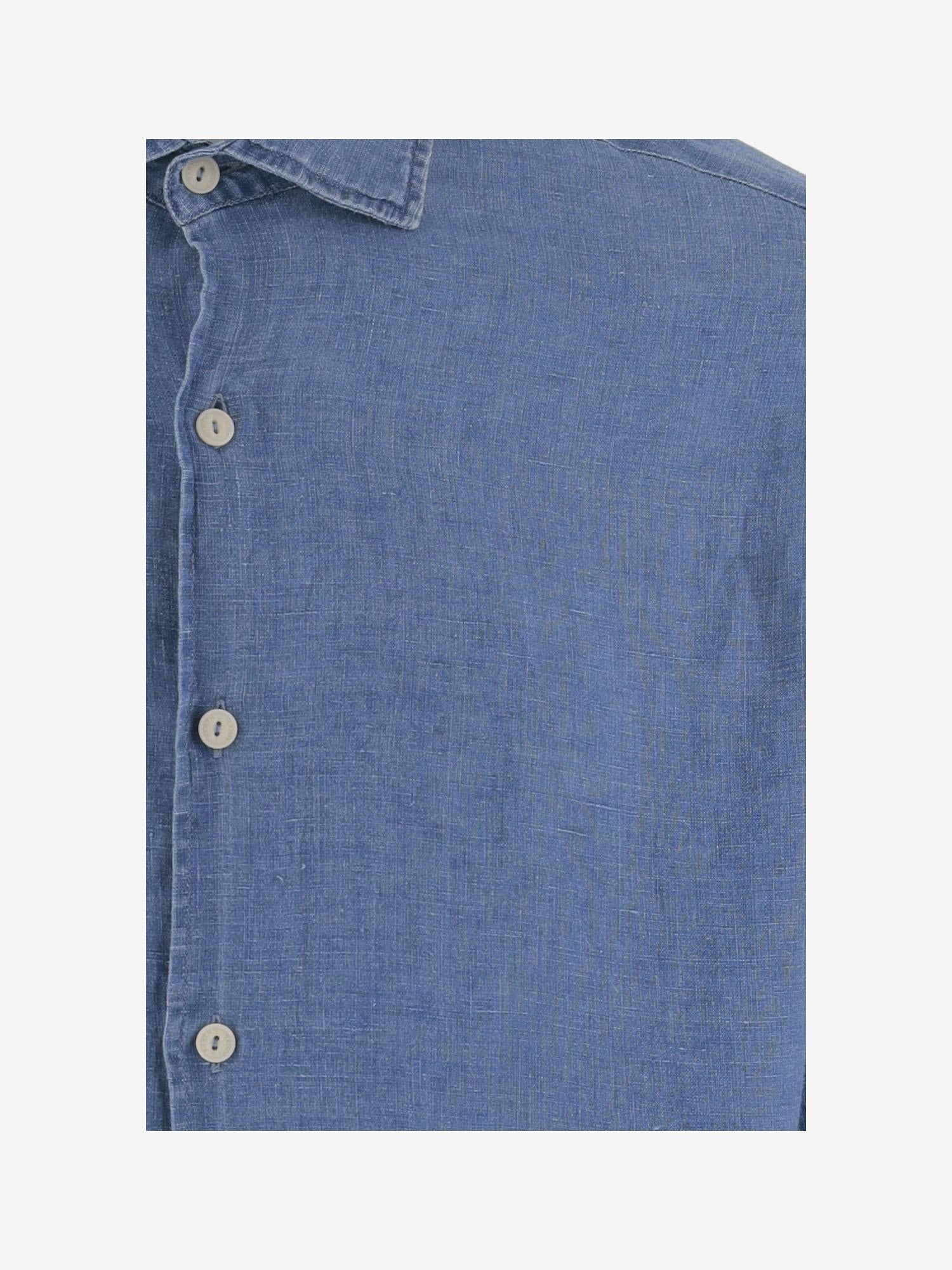 CAMICIA IN LINO PAMP001 00977L MC2 SAINT BARTH 