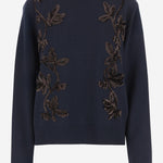 MAGLIONE IN LANA CON MOTIVO FLOREALE J02GP0220 J14802401 JIL SANDER 