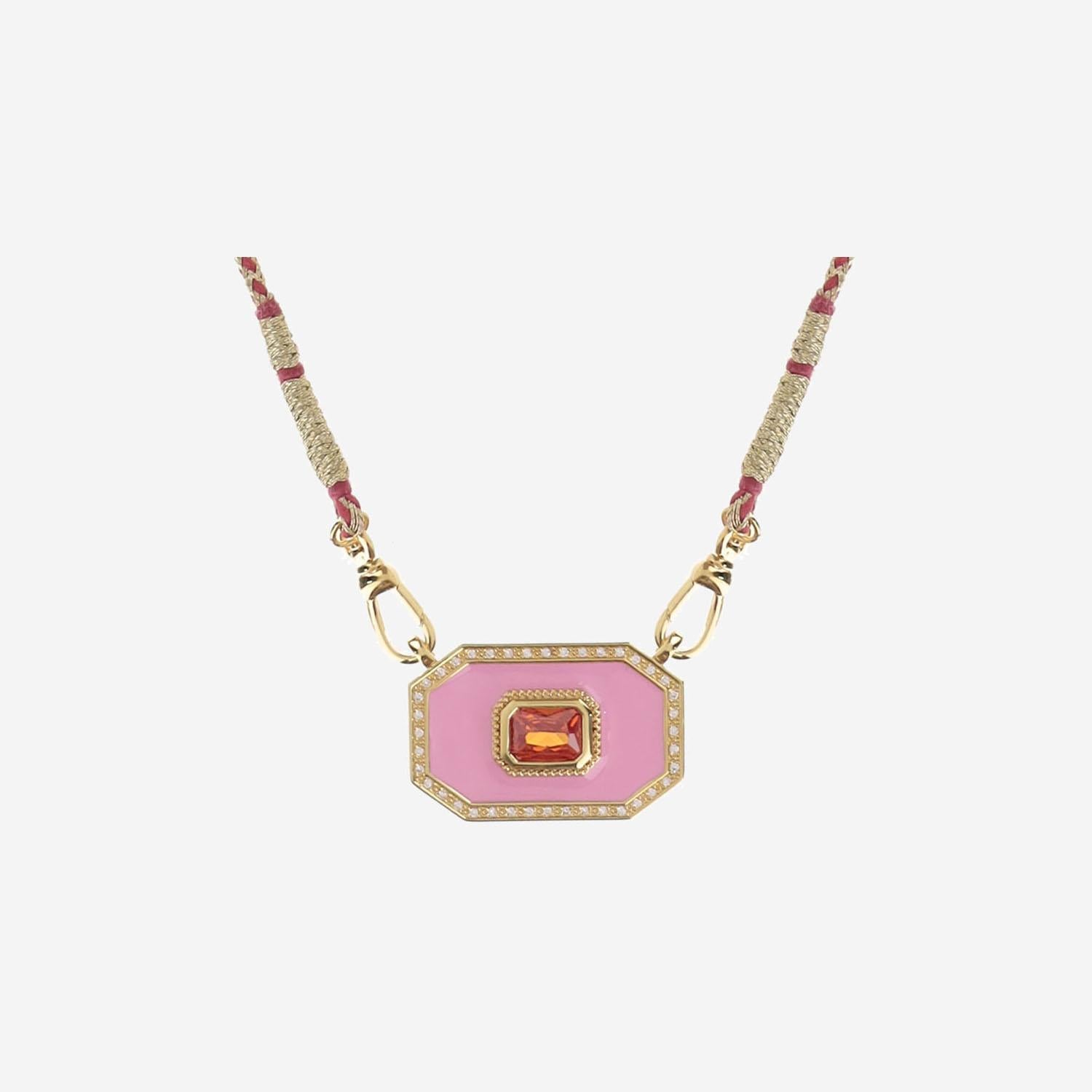 COLLANA YUCATAN ROSA CO342 ORO MYA BAY 