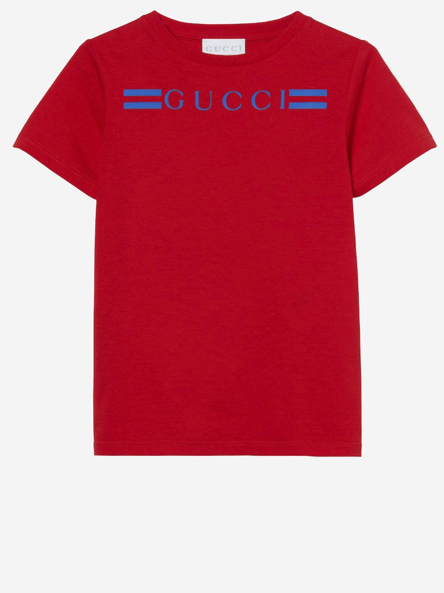 T-SHIRT IN COTONE CON LOGO 547559 XJHBQ6178 GUCCI KIDS 