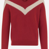 MAGLIONE IN LANA CON VLOGO SU FIOCCO SUL RETRO 7V0KC35Q B5GBRT VALENTINO 