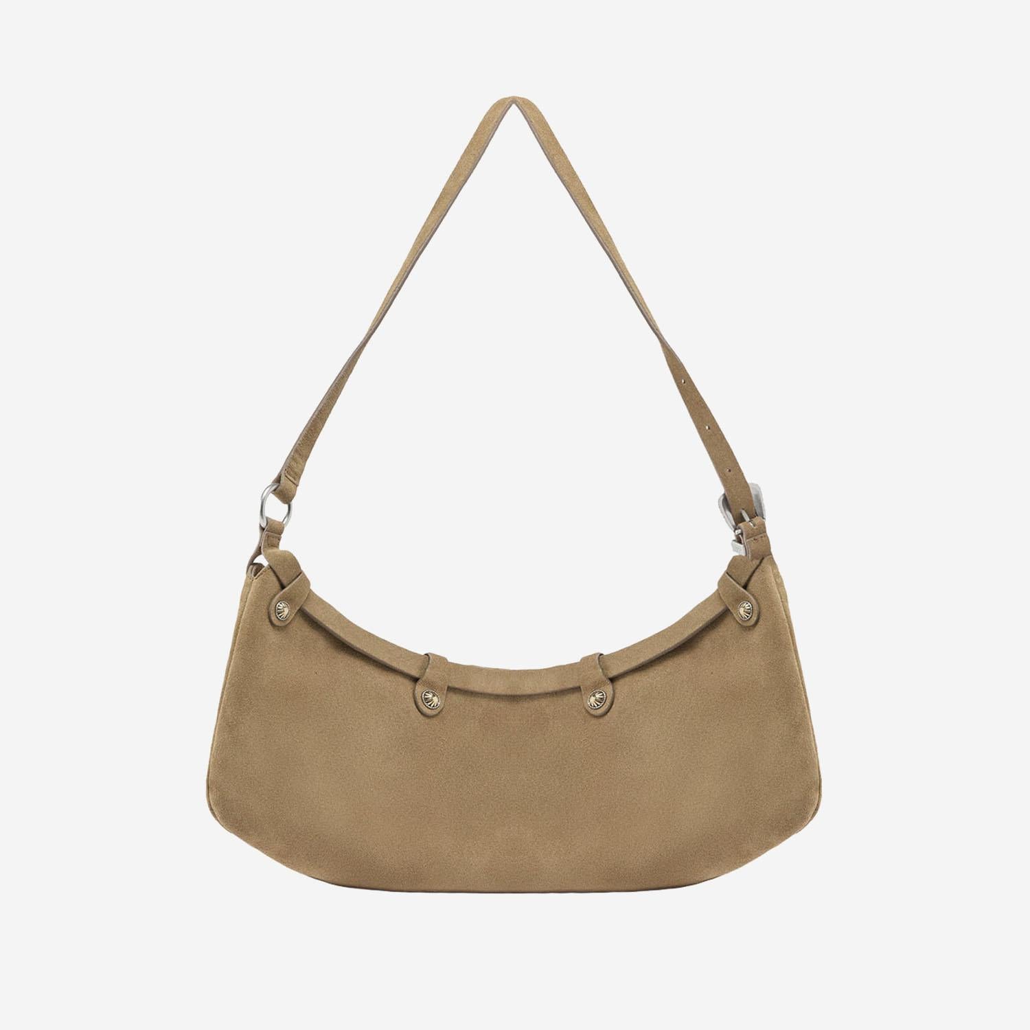 Borsa a spalla Pocket Body in suede con tasche 106865 A0F6L22O PINKO 