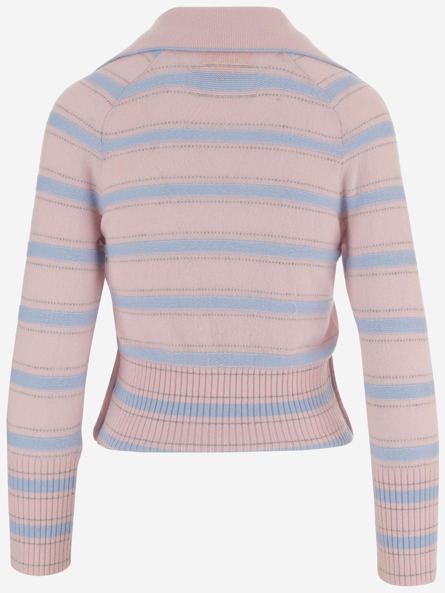 MAGLIA IN CASHMERE A RIGHE W40510AM PWPNKCO GUEST IN RESIDENCE 