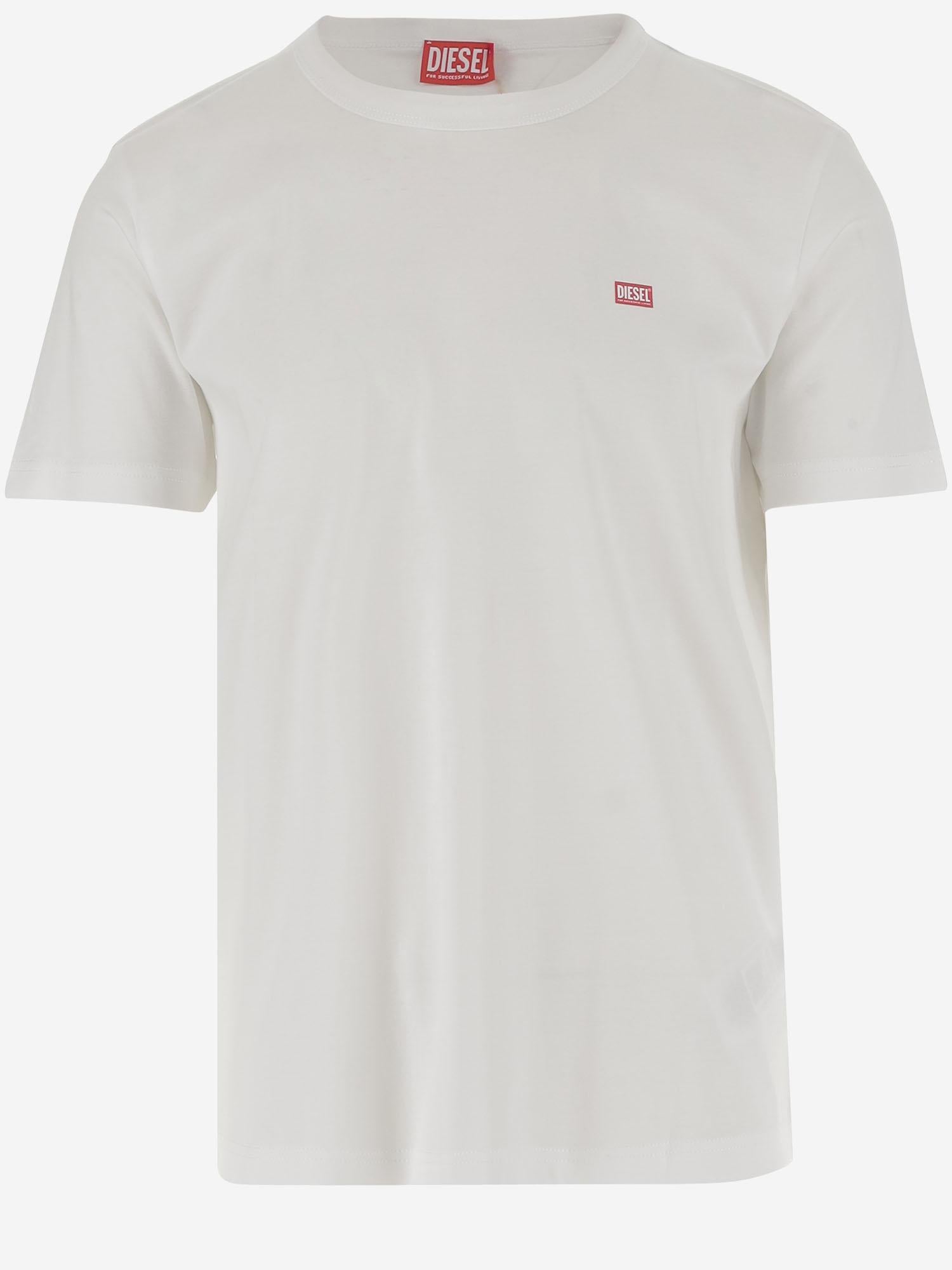 T-SHIRT IN COTONE CON LOGO A14819 0SKAF100 DIESEL 