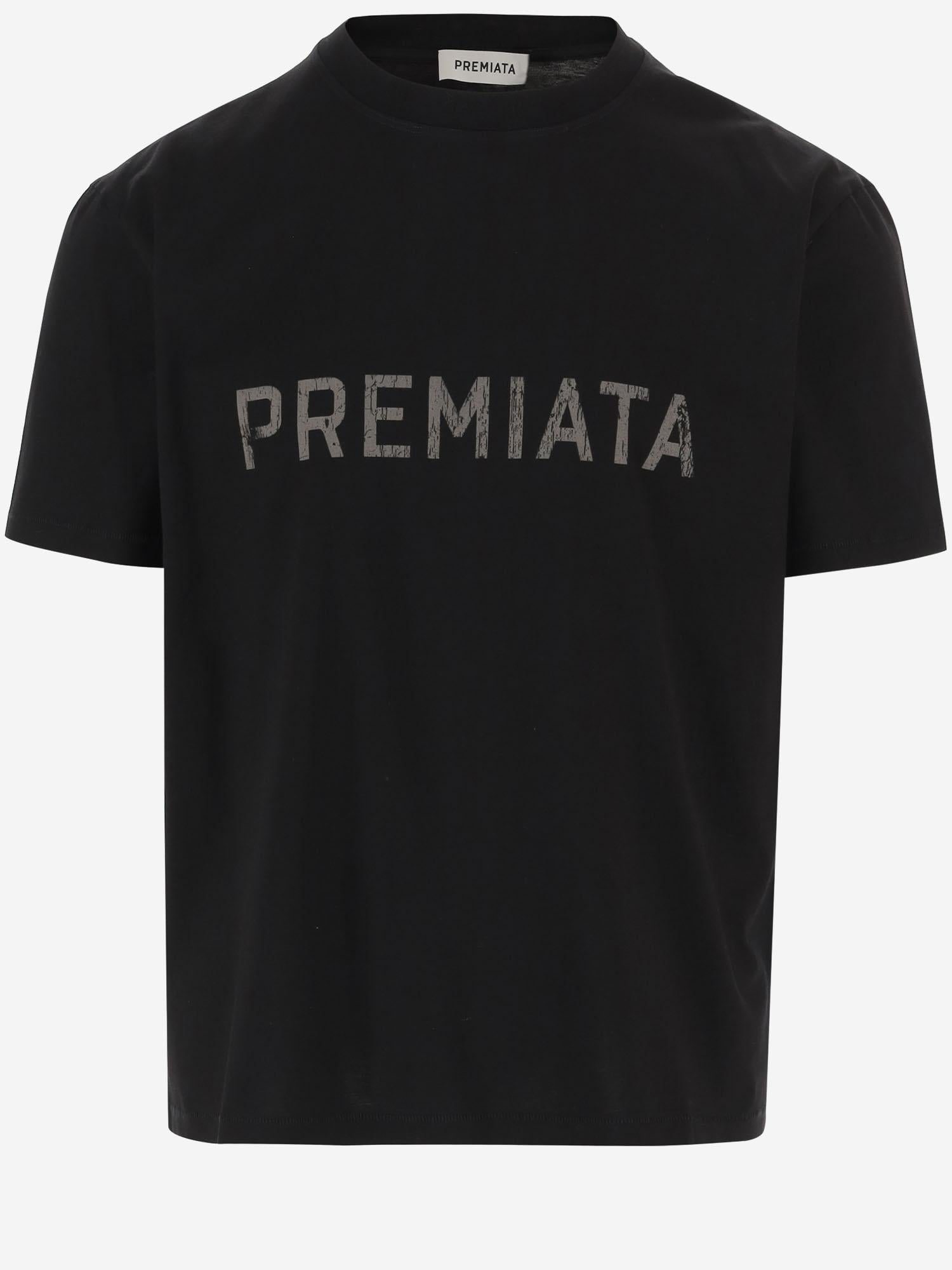 T-SHIRT IN COTONE CON LOGO PA1031 BLACK PREMIATA 