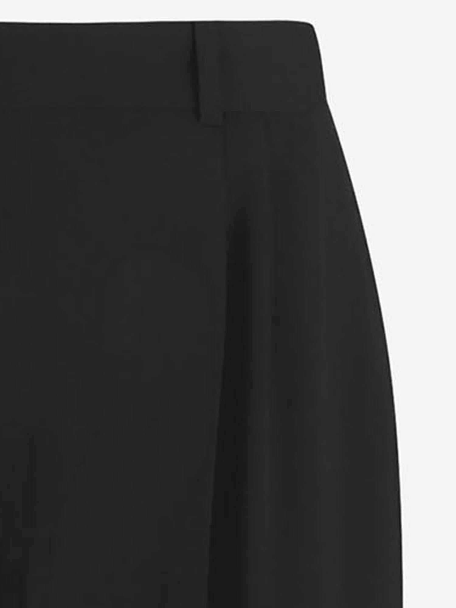 PANTALONI CROPPED IN LANA 10865W4369 BLK THE ROW 