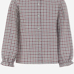 CAMICIA IN COTONE CON MOTIVO A QUADRI DIVA 36 NICOLETTA FANNA KIDS 