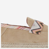 Espadrilles in misto viscosa con motivo zigzag MWB013 020 MISSONI 