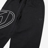 Pantaloni in cotone con ricamo Oval D J02272 0GYCJK900 DIESEL KIDS 