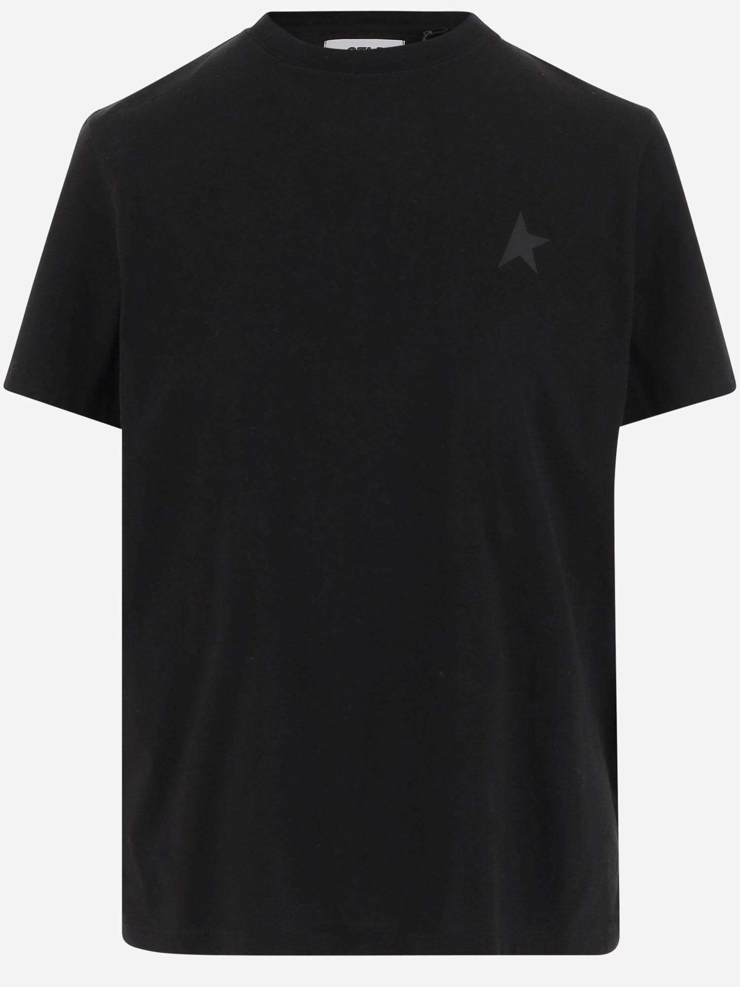 T-SHIRT IN COTONE CON LOGO GWP01220 P00059390100 GOLDEN GOOSE 