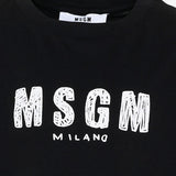 T-SHIRT IN COTONE CON LOGO S6MSJUTH004 110 MSGM KIDS 