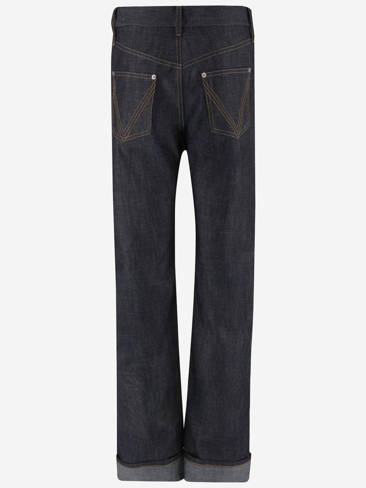 JEANS IN COTONE CON RISVOLTO 831605 V5SN04245 BOTTEGA VENETA 