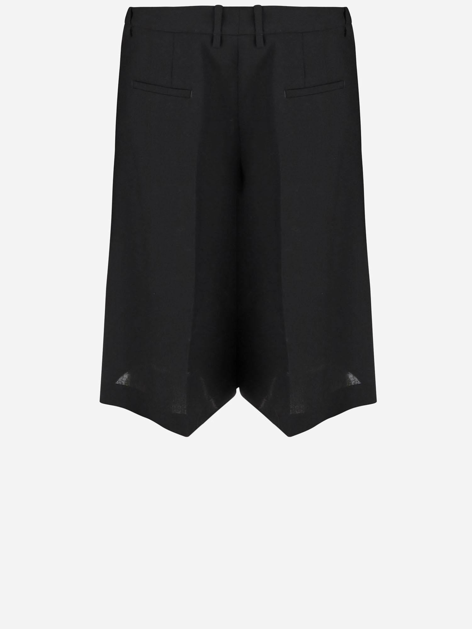 PANTALONI CORTI IN LANA J02KA0353 J41557001 JIL SANDER 