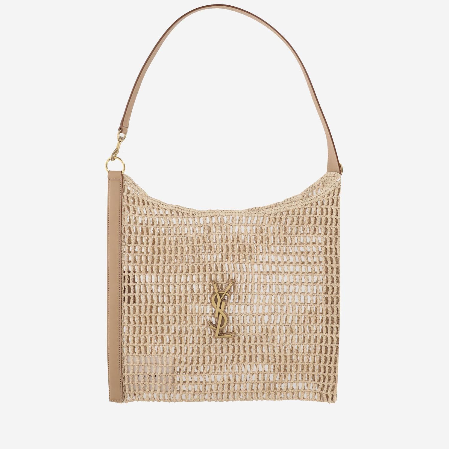 Borsa a spalla Oxalis in rafia macramè 773984 GAAEB9718 SAINT LAURENT 