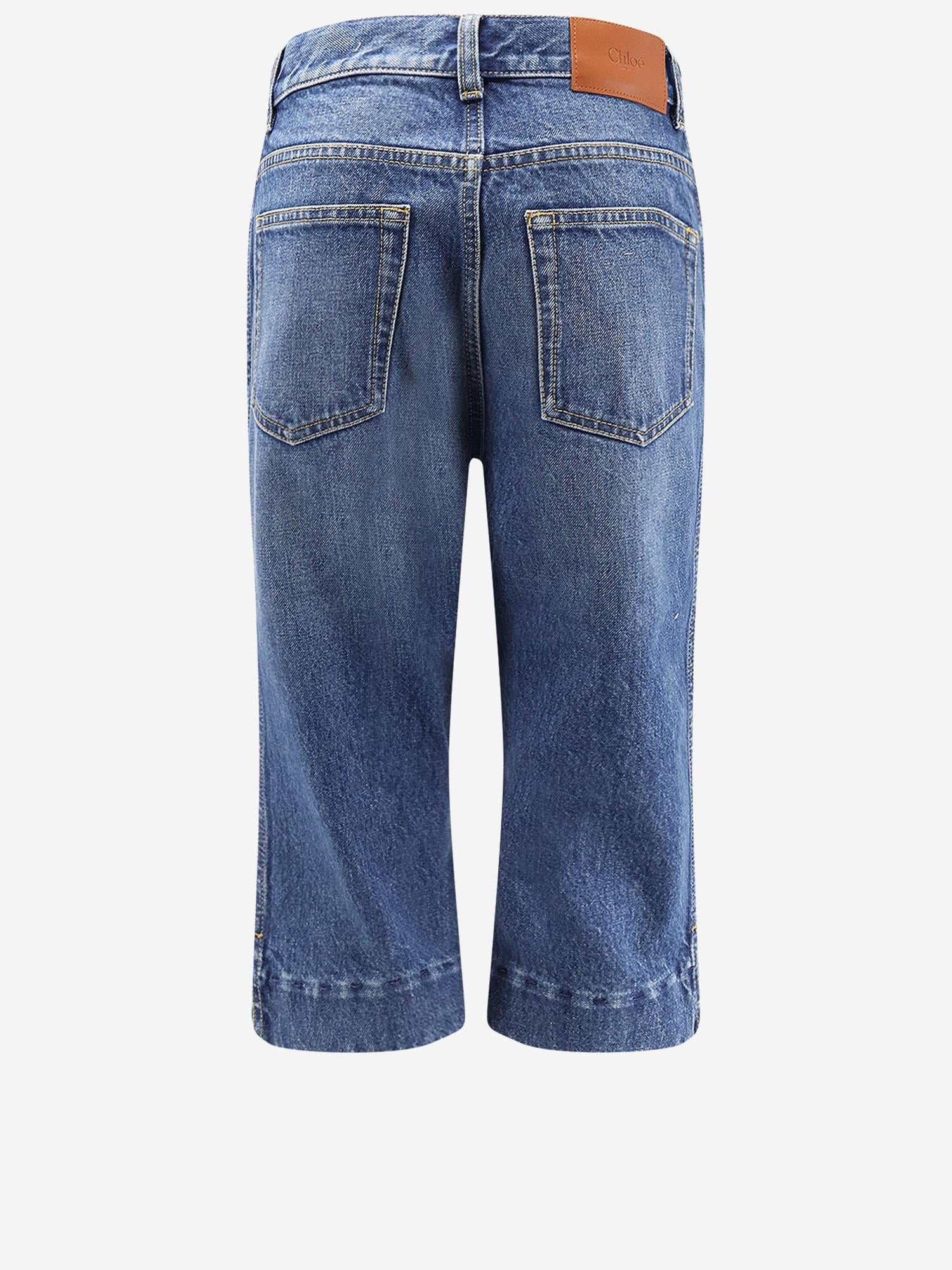 Jeans Capri a vita alta in denim CH26SDS03257 4A1 CHLOE 