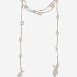 COLLANA CON  perle VSINGLE ROSA MELA 