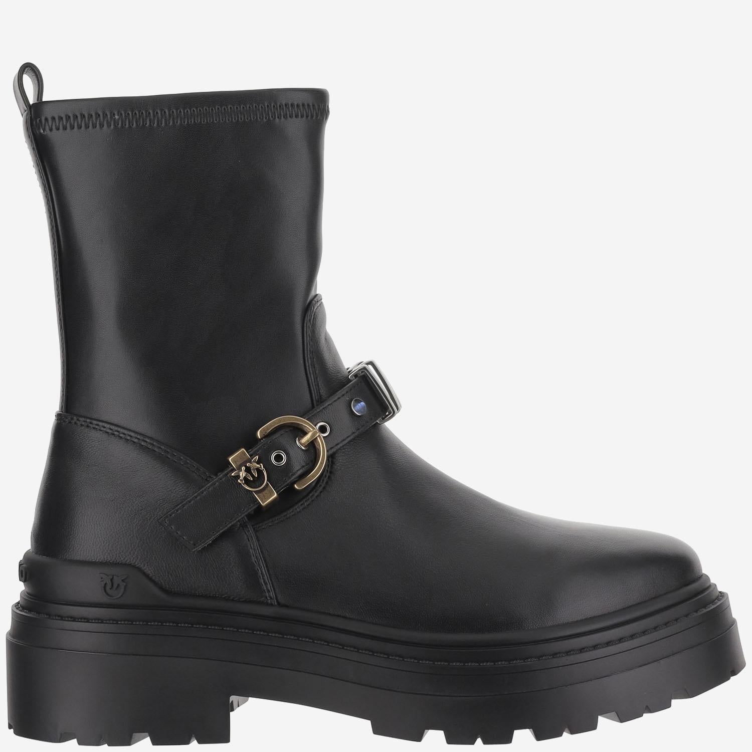 STIVALETTI MIA 27 IN PELLE SD0447 P061Z99 PINKO 