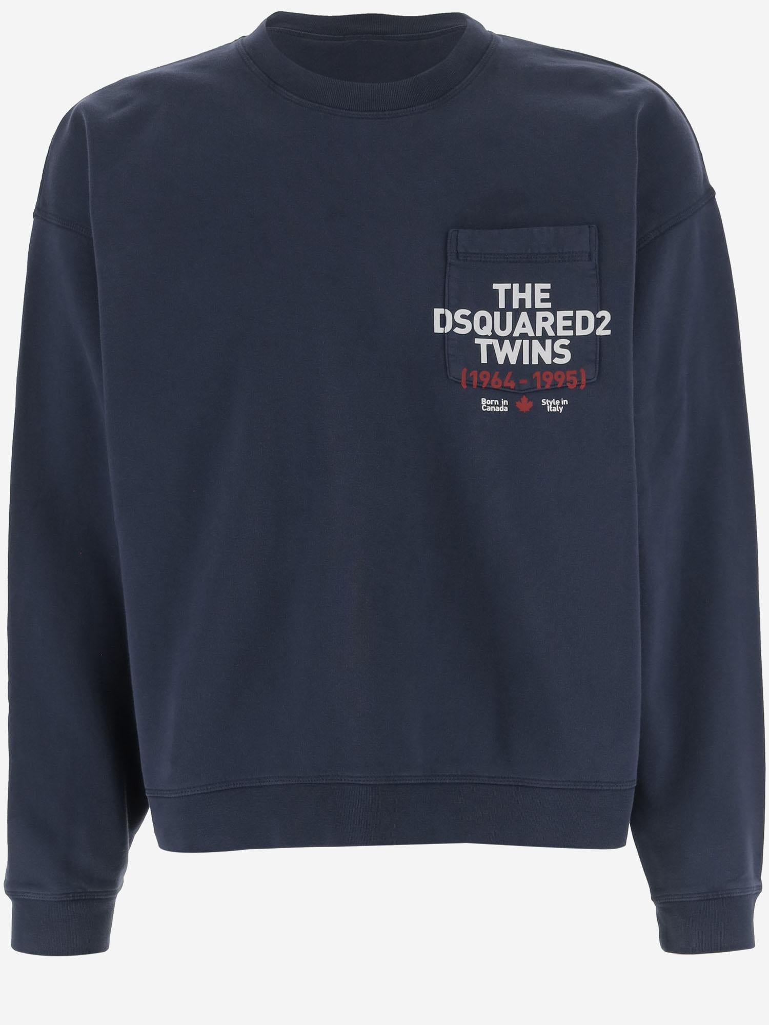 FELPA IN COTONE CON LOGO S74GU0863 S25030524 DSQUARED2 