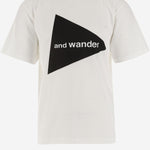 T-SHIRT IN MISTO COTONE CON LOGO 5746984076 030 AND WANDER 
