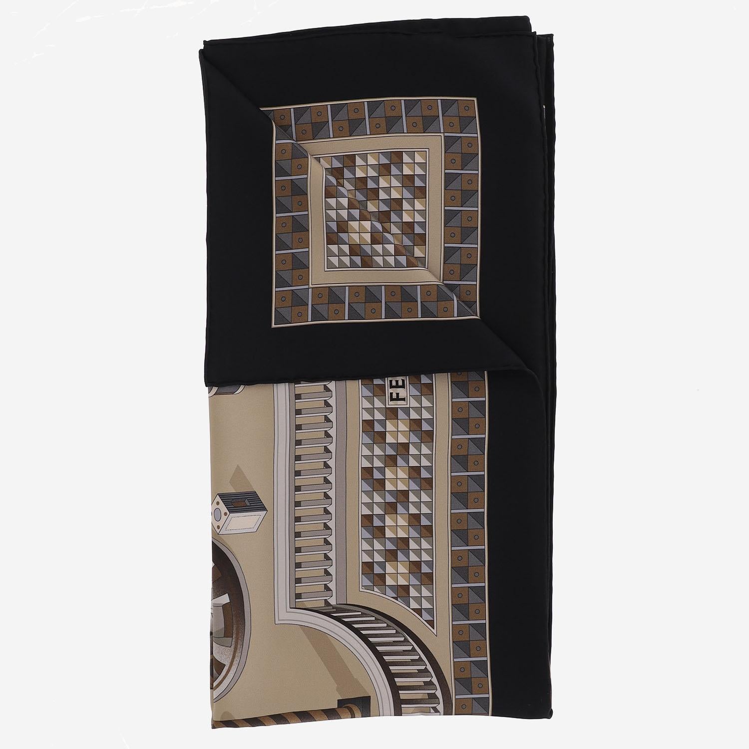 FOULARD IN SETA CON STAMPA NADIR 310197 009 SALVATORE FERRAGAMO 